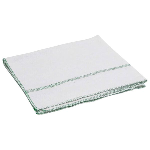 vidaXL Panos de Limpeza 5 pcs 50x60 cm branco com riscas verdes