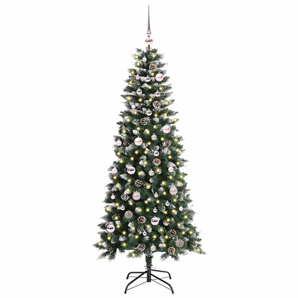 vidaXL &Aacute;rvore de Natal Artificial Verde 150 cm PVC, Pl&aacute;stico e A&ccedil;o