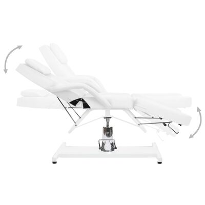 vidaXL Mesa de massagens 180x62x (87-112) cm branco
