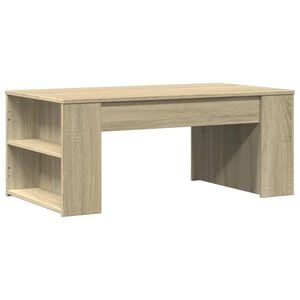 vidaXL Mesa de centro 102x55x42 cm madeira processada carvalho sonoma
