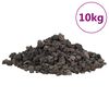 vidaXL Pedras vulc&acirc;nicas 10 kg 1-2 cm preto
