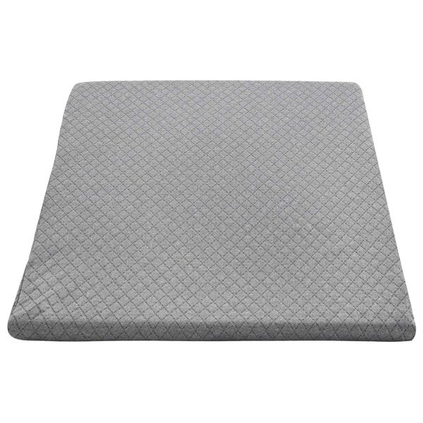 vidaXL Travesseiro para as Pernas Liso Cinzeto