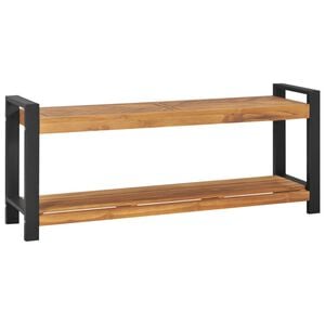 vidaXL Banco 120 cm madeira de teca maci&ccedil;a