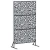 vidaXL Protetor de Privacidade 100 x 50 x 180 cm A&ccedil;o Antracite