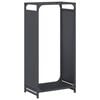 vidaXL Suporte para lenha 44x28x90 cm a&ccedil;o laminado a frio antracite