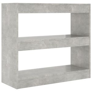 vidaXL Estante/divis&oacute;ria 80x30x72 cm cor cinzento cimento