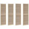 vidaXL Porta de Arm&aacute;rio com porta 4 pcs Natural 201 x 2,1 x 59,5 cm