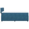 vidaXL Cama boxspring com colch&atilde;o 90x190 cm veludo azul