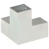 vidaXL Bases para poste em forma de Y 4 pcs 81x81 mm metal galvanizado