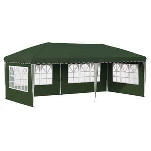 vidaXL Tenda de Festa Pop-up 575 x 289 x 245 cm Verde