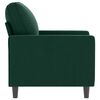 vidaXL Poltrona 60 cm veludo verde-escuro