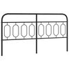 vidaXL Cabeceira de substitui&ccedil;&atilde;o 193 cm metal preto