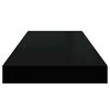 vidaXL Prateleiras de parede suspensas 2 pcs 60x23,5x3,8 cm MDF preto