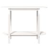 vidaXL Mesa consola 110x40x80 cm pinho maciço branco