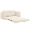 vidaXL Sof&aacute;-Cama 60cm Creme Veludo