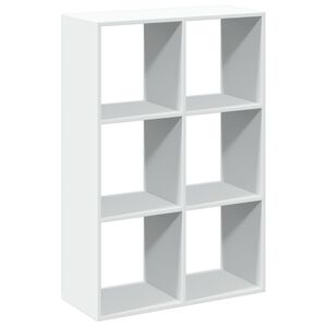 vidaXL Estante divis&oacute;ria 69,5x29x103,5 cm derivados de madeira branco