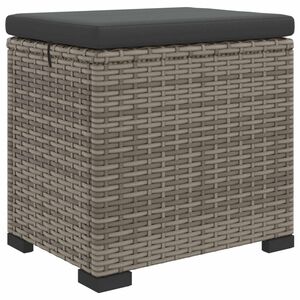 vidaXL Pufe de Jardim com Almofada 40 x 30 x 40 cm