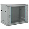 vidaXL Arm&aacute;rio de Rede com armazenamento Cinzeto 60 x 45 x 50 cm A&ccedil;o