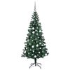 vidaXL &Aacute;rvore de Natal Artificial Pr&eacute;-iluminada Verde 180 cm