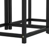 vidaXL Mesas de centro 2 pcs MDF preto