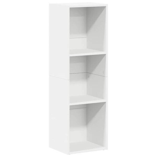 vidaXL Estante/móvel de TV 36x30x114 cm derivados de madeira branco