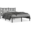 vidaXL Estrutura de cama com cabeceira 140x190 cm metal preto