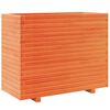 vidaXL Vaso/floreira de jardim 90x40x72,5 cm pinho maci&ccedil;o castanho mel