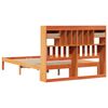 vidaXL Cama com estante sem colch&atilde;o 140x200 cm pinho maci&ccedil;o