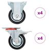 vidaXL 8 pcs rodas 75 mm