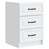 vidaXL Arm&aacute;rio de Cabeceira com gaveta Branco 43 x 41 x 63,5 cm