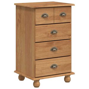 vidaXL C&ocirc;moda 5-Gaveta ASKIM Castanho 48,5 x 40 x 79 cm