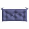 vidaXL Almofad&otilde;es banco jardim 2 pcs 100x50x7cm oxford azul-marinho