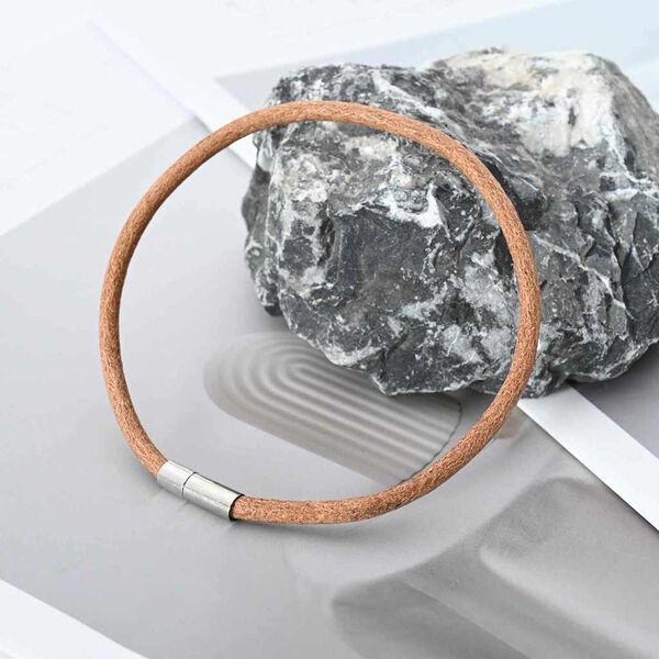 vidaXL Corda de Couro Castanho &Oslash;5 mm x 5 m Couro