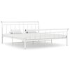 vidaXL Estrutura de cama 180x200 cm metal branco