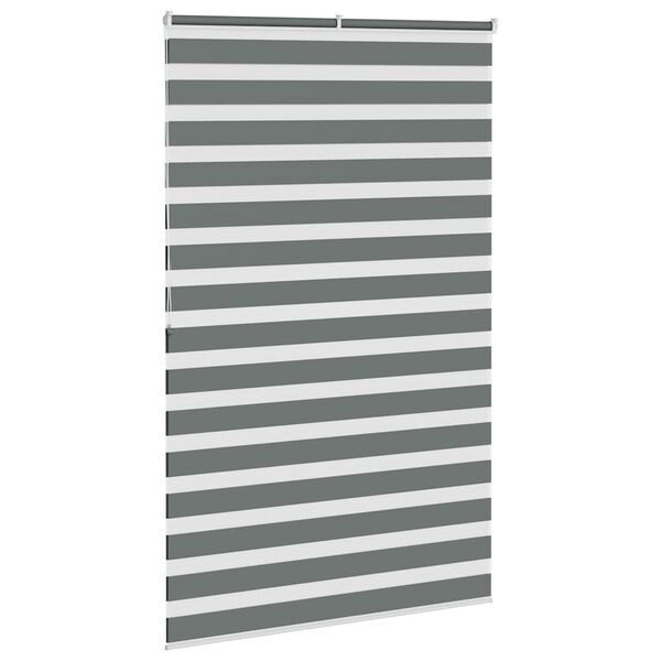 vidaXL Cortina de zebra 145x200 cm largura do tecido 140,9cm poliéster