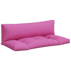 vidaXL Almofad&otilde;es p/ m&oacute;veis de paletes 2 pcs tecido oxford rosa