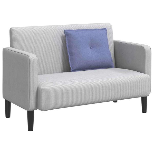 vidaXL Travesseiro para Costas Azul Jeans 60 x 19 x 50 cm tecido