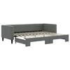 vidaXL Sof&aacute;-cama com gavet&atilde;o 80x200 cm tecido cinzento-escuro
