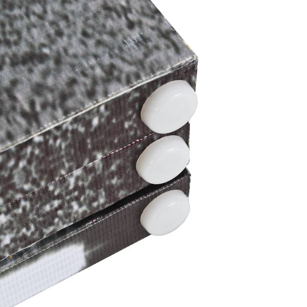 vidaXL Biombo dobr&aacute;vel autocarro londrino 228x170 cm preto e branco