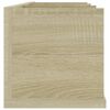 vidaXL Prateleira parede p/ CD 75x18x18 derivados madeira cor carvalho