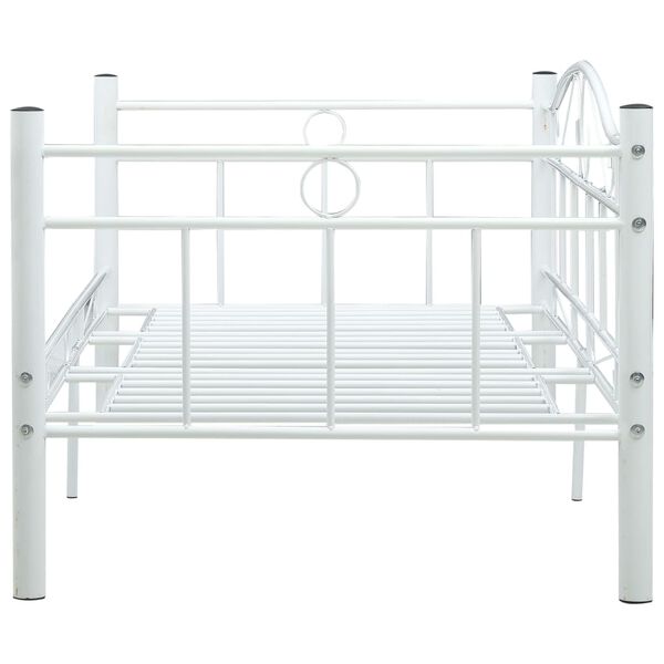 vidaXL Estrutura sofá-cama 90x200 cm metal branco