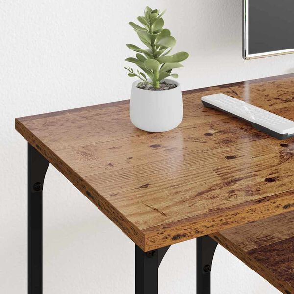 vidaXL Gabinete para TV Madeira Antiga 102 x 35 x 45,5 cm