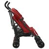 vidaXL Carrinho de bebé para gémeos aço vermelho