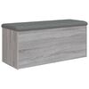 vidaXL Banco arruma&ccedil;&atilde;o 102x42x45 cm derivados madeira cinzento sonoma