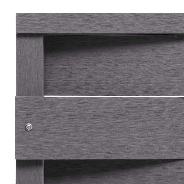 vidaXL Painel de cerca 170x180 cm WPC cinzento