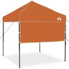 vidaXL Tenda de Toldo Manual Laranja 194 x 194 x 251 cm tecido