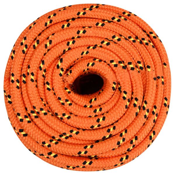 vidaXL Corda de barco 16 mm 25 m polipropileno laranja