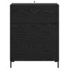 vidaXL Buffet com gaveta Carvalho Preto 69,5 x 34 x 90 cm