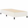 vidaXL Cama Box Creme 90 x 200 cm Tecido de Veludo Cotele