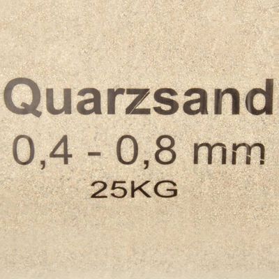 vidaXL Areia filtrante 25 kg 0,4-0,8 mm